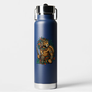 Tapferer Krieger vom Jaguar-Stamm Trinkflasche