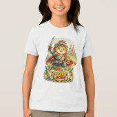 Tapferer Löwe Tri-Blend Shirt (Vorderseite)