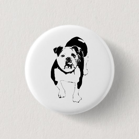 Tapferer Punkt, Bulldoggen-Abzeichen Button (Vorderseite)