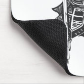 Tapferer Ritter Held Mousepad (Ecke)