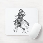 Tapferer Ritter Held Mousepad (Mit Mouse)