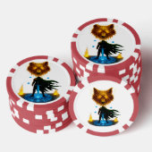 Tapferer Ritter Kampfbereit Pokerchips (Stapel)