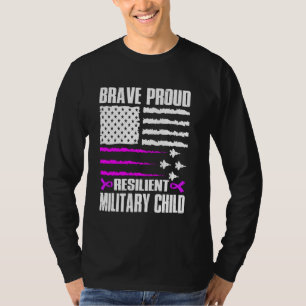 Tapferer stolzer widerstandsfähiger Militär-Kind M T-Shirt