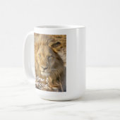 Tapferer und Mutiger Löwe Kaffeetasse (Vorderseite Links)