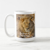 Tapferer und Mutiger Löwe Kaffeetasse (Links)