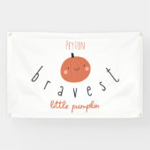 tapferes kleines Kürbisgebläse Individuelle Name Z Banner (Horizontal)