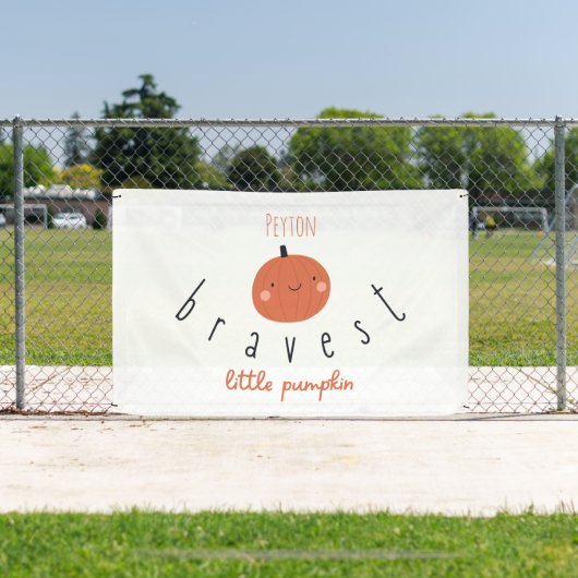 tapferes kleines Kürbisgebläse Individuelle Name Z Banner (Insitu)