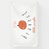 tapferes kleines Kürbisgebläse Individuelle Name Z Banner (Vertikal)