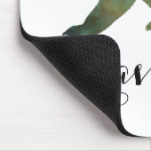 Tapferkeit als Bärenfarben-Typografie Mousepad (Ecke)