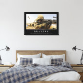 Tapferkeit: inspirierendes Zitat Leinwanddruck (Insitu (Schlafzimmer))
