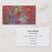 Tapferkeitsmut, der mutige moderne Herzkunst der Visitenkarte (Vorne/Hinten)