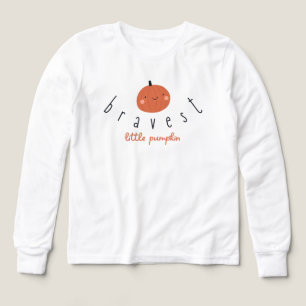 tapferste kleine Kürbis Mädchen Langarm T-Shirt 