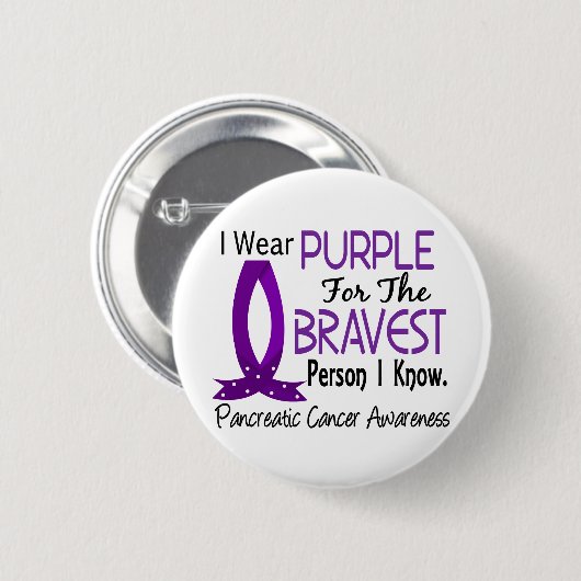 Tapferste Person kenne ich Button (Vorne & Hinten)