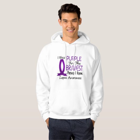 Tapferste Person kenne ich Lupus Hoodie (Vorne ganz)