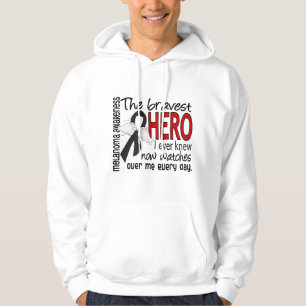 Tapferster Held kannte ich überhaupt Melanomen Hoodie