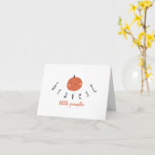 tapferster kleiner Kürbis. Karte. Krebs bei Kinder Karte (Gelbe Blume)