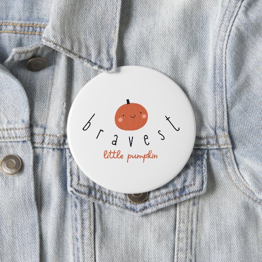 tapferster kleiner Kürbis Knopf Kinderkrebs Button (Beispiel)