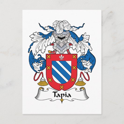 Tapia-Familienwappen Postkarte (Vorderseite)