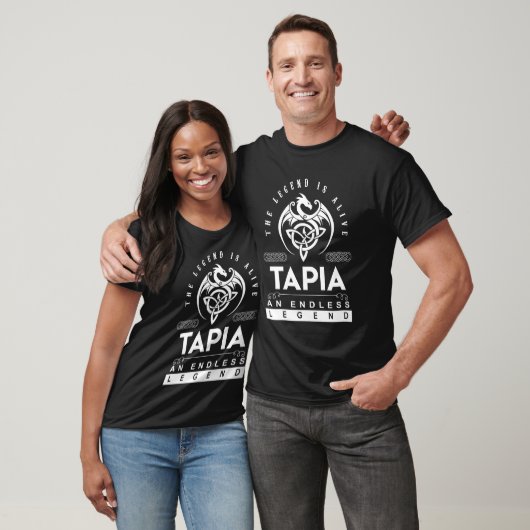 Tapia Name T Shirt - Tapia The Legende is live - A (Unisex)
