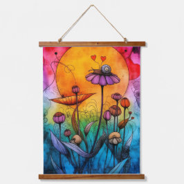 tapices wandteppich mit holzrahmen