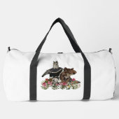 TAPIR, AMEISENBÄR, TAMARIN & EULE DUFFLE BAG (Vorderseite)