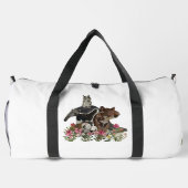 TAPIR, AMEISENBÄR, TAMARIN & EULE DUFFLE BAG (Rückseite)