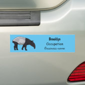 Tapir-Cartoon-Abbildung Autoaufkleber (Auf Auto)