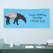Tapir-Cartoon-Abbildung Banner (Messe)
