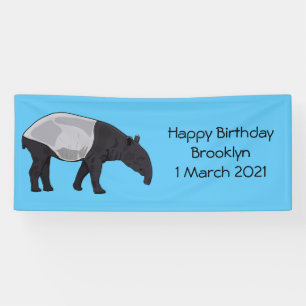 Tapir-Cartoon-Abbildung Banner