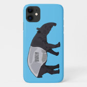 Tapir-Cartoon-Abbildung Case-Mate iPhone Hülle (Rückseite)