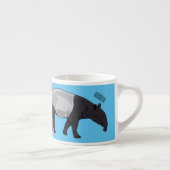 Tapir-Cartoon-Abbildung Espressotasse (Rechts)