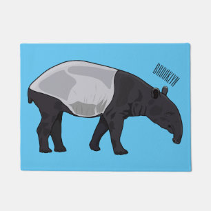 Tapir-Cartoon-Abbildung Fußmatte