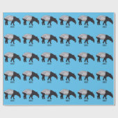 Tapir-Cartoon-Abbildung Geschenkpapier (Flach)