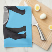 Tapir-Cartoon-Abbildung Geschirrtuch (Viertel Falte)