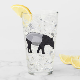 Tapir-Cartoon-Abbildung Glas
