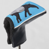 Tapir-Cartoon-Abbildung Golf Headcover (3/4 Vorderseite)