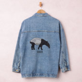 Tapir-Cartoon-Abbildung Jeansjacke (Hangar)