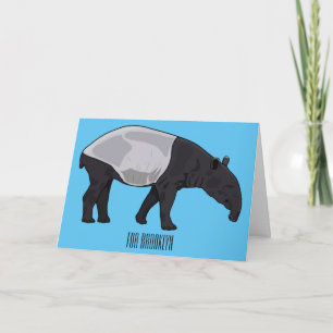 Tapir-Cartoon-Abbildung Karte