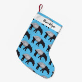 Tapir-Cartoon-Abbildung Kleiner Weihnachtsstrumpf (Vorderansicht (hängend))