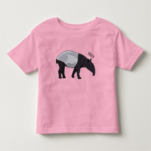 Tapir-Cartoon-Abbildung Kleinkind T-shirt (Vorderseite)