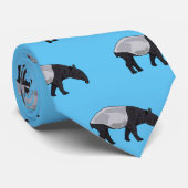 Tapir-Cartoon-Abbildung Krawatte (Gerollt)