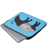Tapir-Cartoon-Abbildung Laptopschutzhülle (Vorne Knopf)