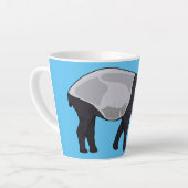 Tapir-Cartoon-Abbildung Milchtasse (Linke Ecke)