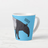 Tapir-Cartoon-Abbildung Milchtasse (Rechte Ecke)