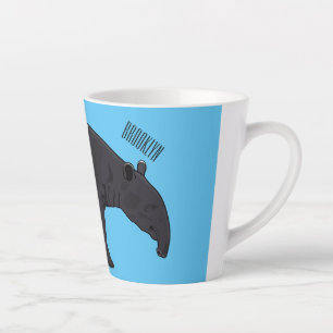 Tapir-Cartoon-Abbildung Milchtasse