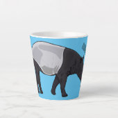 Tapir-Cartoon-Abbildung Milchtasse (Vorderseite)