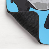 Tapir-Cartoon-Abbildung Mousepad (Ecke)