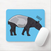 Tapir-Cartoon-Abbildung Mousepad (Mit Mouse)