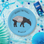 Tapir-Cartoon-Abbildung Pappteller (Party)