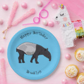 Tapir-Cartoon-Abbildung Pappteller (Party)